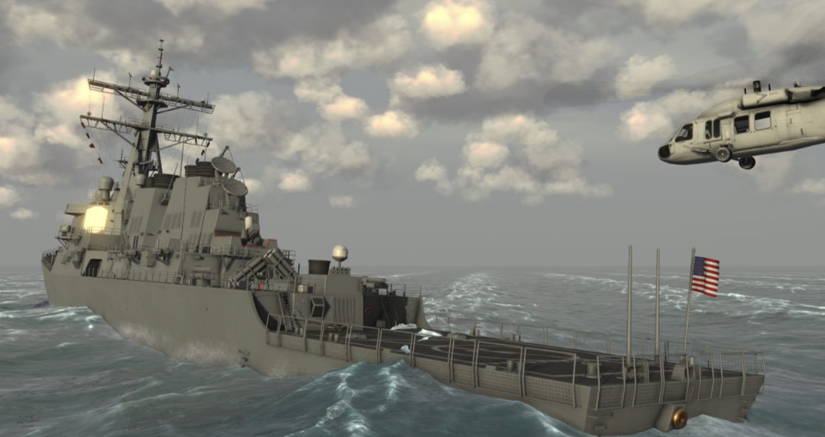 At Sea